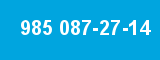 985 087-27-14